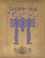 Bartók Béla, négy dal