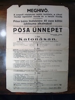 Pósa ünnep Szeged 1914 május 24